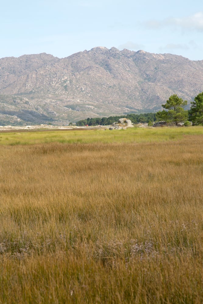 View of Mountains in Galicia Spain